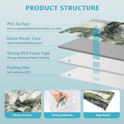 Vamos Tile 100-Pack Peel and Stick Backsplash Tile - Image 6