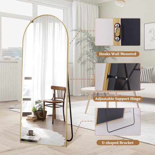 Arched Full Length Floor Mirror - Image 4
