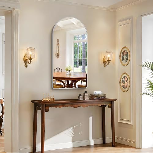 FORBATH Arched Bathroom Mirror 24x48 Inch, Hanging or Leaning Against Wall - Image 6