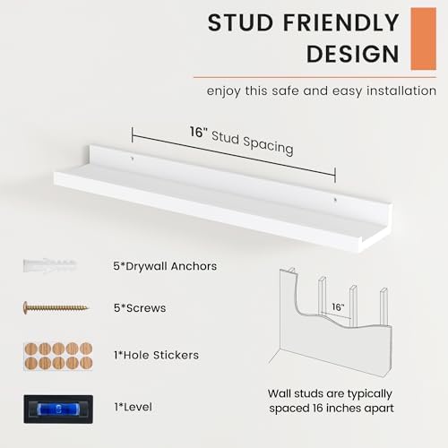 Picture Ledge Shelf, Floating Shelves - Image 5