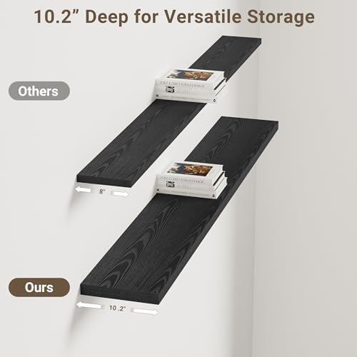 Vivelove 10 Inch Deep Floating Shelves - Image 4