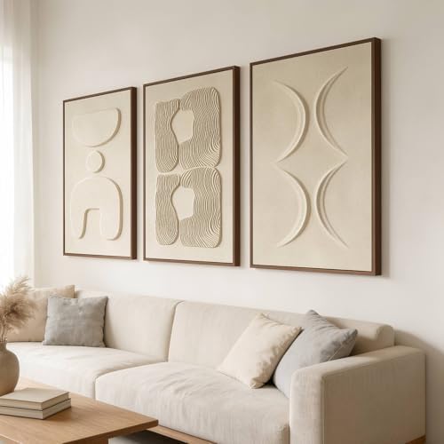 Thalasse Large 3-Piece 3D Textured Wall Art by Thalasse%7C3DTactileWallArt