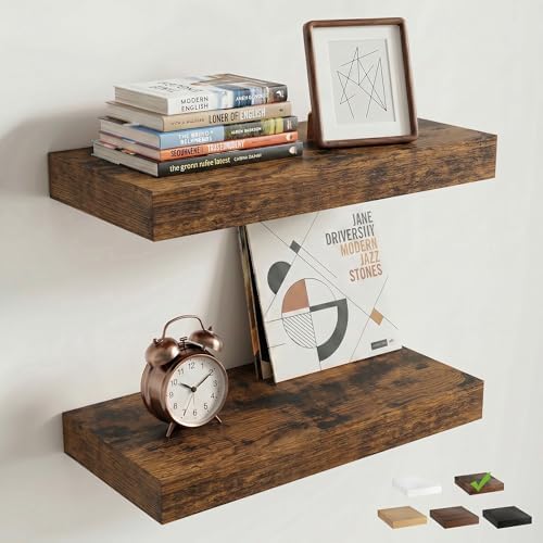 16 Inch Floating Shelves for Wall by FLYJOE