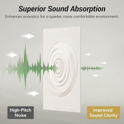 TONOR Large Acoustic Panels Self-Adhesive, Acoustic Wall Panels - Image 5