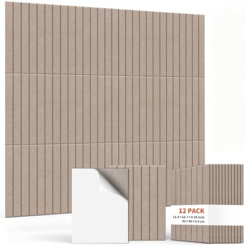 TO-TH Sound Proof Panels Self-Adhesive Sound Deadening Panel 12 Pack by TO-TH