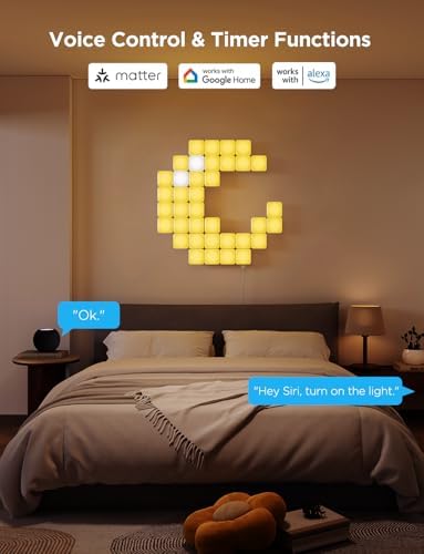 Govee Mini Panel Lights, RGBIC Wall Lights, Smart LED Wall Panels - Image 6