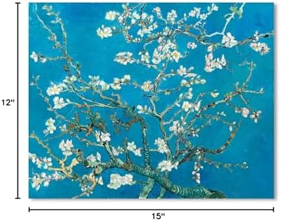 1 KINGO Van Gogh Canvas Wall Art: Almond Blossom Oil Painting Flower Picture - Image 7