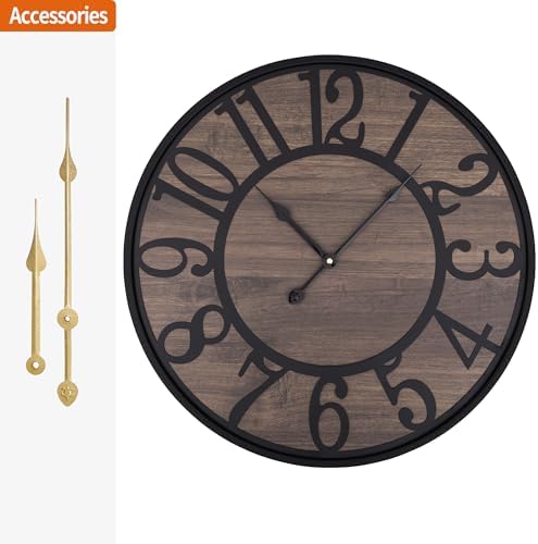 LEIKE Large Wall Clocks for Living Room, Non Ticking Silent, Battery Operated - Image 5