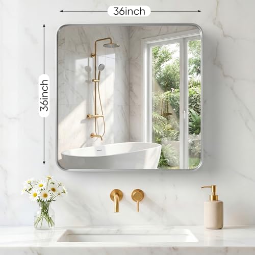 Sweetcrispy Bathroom Mirror 36x36 Inch, Vanity Mirror - Image 2