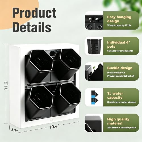 Wall-Mounted Planters Indoor, Living Wall Planter - Image 2