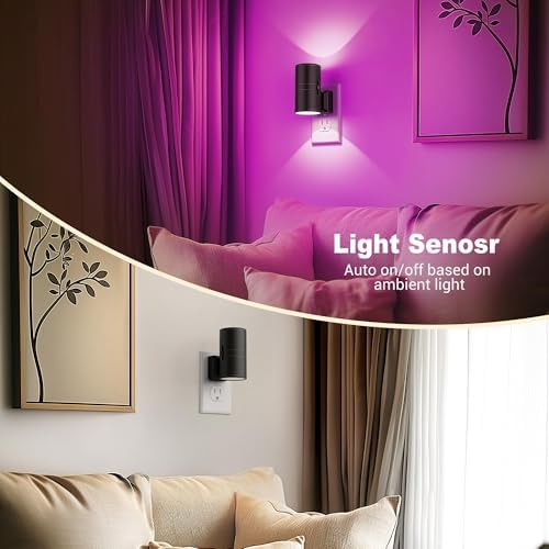 JandCase Color Night Light, LED Night Lights Plug into Wall, Color Changing - Image 3