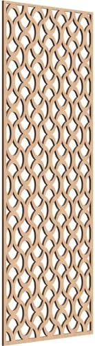 Resort Decorative Pierced Fretwork Wood Wall Panels, 19 3/8"W x 49 3/8"H x 1/4"T by EkenaMillwork