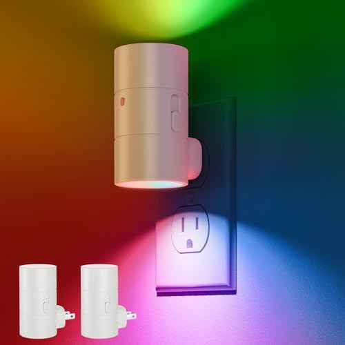 VOLISUN Led Night Light Plug into Wall, 6 RGB Night Lights by VOLISUN