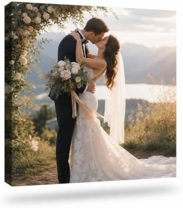 Custom Canvas Prints Personalized Photo Wall Art Decor Gifts Framed 16x16 by Chericosy