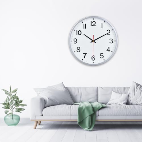 Wall Clocks Battery Operated 10 inch Modern Wall Clock, Silent Non Ticking Wall - Image 7