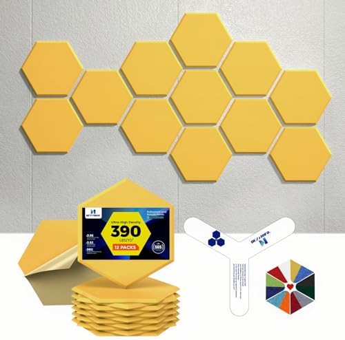 Self-Adhesive Acoustic Panels, 2nd Generation Sound Absorbing Panel, by DEXMOKO