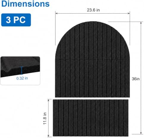 Large Arched Felt Bulletin Board, Sized 36" x 24" - Image 2