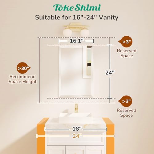 TokeShimi Bathroom Vanity Mirror Frameless - Image 2