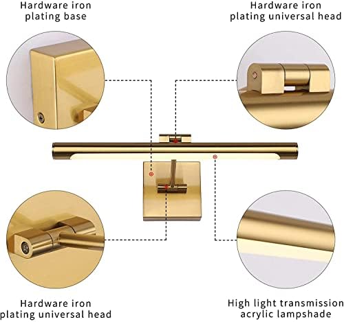 Joosenhouse LED Picture Light Fixtures Dimmable 16.53" Inch Modern Metal - Image 5