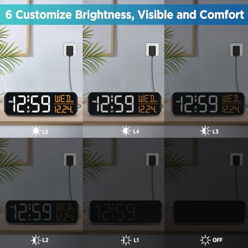 Peakeep Large Display Digital Alarm Clock - Image 3