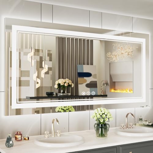 60x30 Inch LED Bathroom Mirror by ISTRIPMF