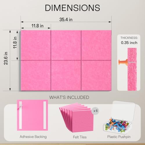 MaxGear Felt Bulletin Board 36" x 24" - Image 4