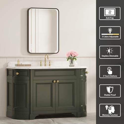 24x32 Inch LED Bathroom Mirror - Image 2