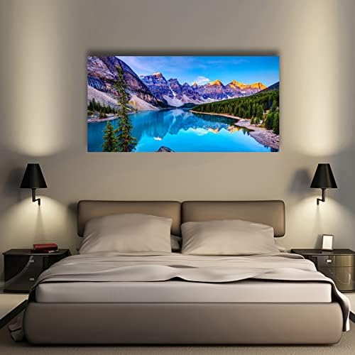 Wall Art Lake Mountain Landscape Picture Print Canvas Wall Art Modern Giclee - Image 6