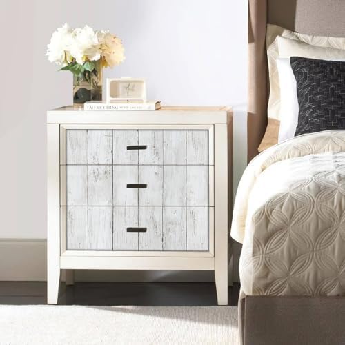 White Shiplap Contact Paper Peel and Stick Wood Wallpaper - Image 3