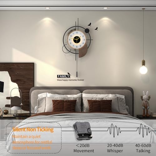 FLEBLE Large Wall Clock Decorative - Image 5