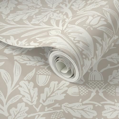 Spoonflower Acorn William Morris Peel and Stick Wallpaper - Image 2