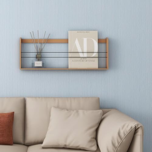 mamonhome Blue Grasscloth Textured Wallpaper 24in X 393in Fabric Contact Paper - Image 6