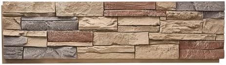 VEVOR Faux Stacked Stone Panel, 45.6 x 12.8 in Artificial Stone Wall Panels by VEVOR