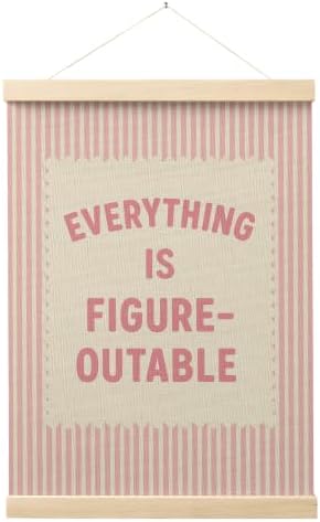 FGFK Everything Is Figureoutable Inspirational Wall Art Poster Hanger Frame by WelcometoFGFKhome