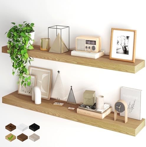 Fun Memories Floating Shelves for Wall, 40Inch Floating Shelves Set of 2 by FunMemories