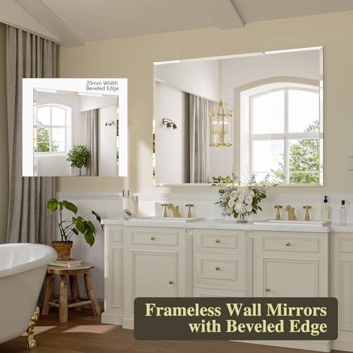 Frameless Bathroom Mirror - Image 4