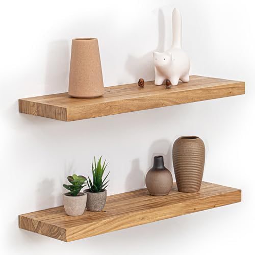 Fun Memories Floating Shelves for Wall, Heavy-Duty Wall Mounted Shelves by FunMemories