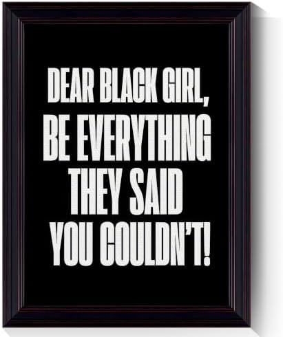 Be Everything They Said You Couldn't Motivational Canvas Wall Art, by Handmade
