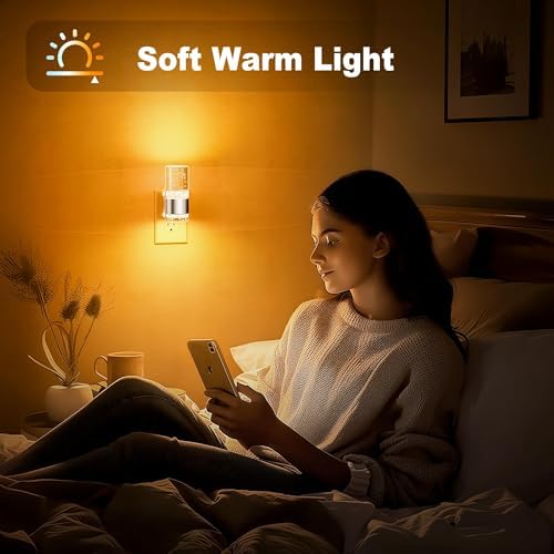 JandCase Night Light, Automatic Night Lights Plug into Wall - Image 5