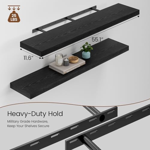 Heimlove 12 Inch Deep Floating Shelves - Image 4