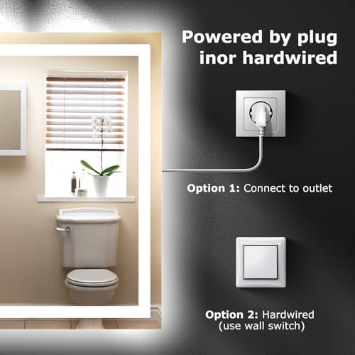 Hivone 36"X30" LED Bathroom Mirror - Image 3