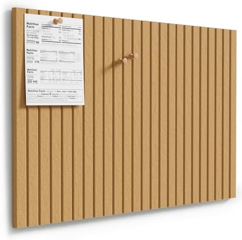MaxGear Bulletin Board 36" x 24", Longan Tan Felt Wall Tiles Room Decor by MaxGear