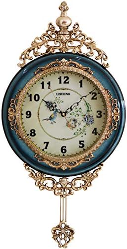 SHISEDECO 29.5" Large Vintage Antique Grandfather Pendulum Wall Clock by SHISEDECO