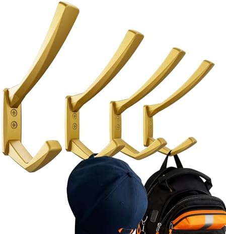 Heavy Duty Wall Hooks, 5 Inch Large Wall Mount Hooks by COLGEIFY