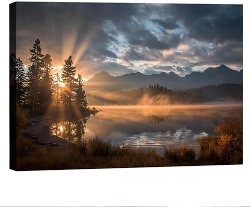 Serene Landscape Canvas Wall Art by Unknown