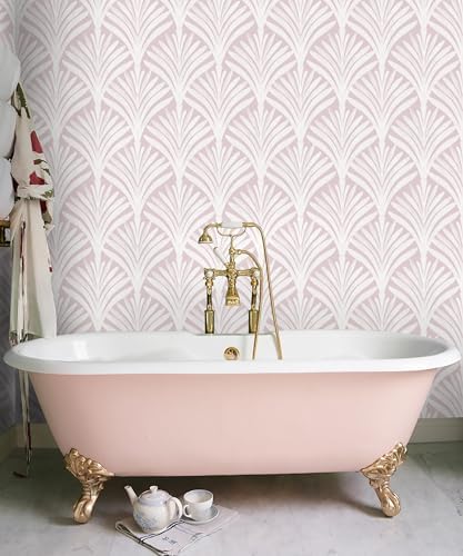 Hopepak Pink Wallpaper Peel and Stick Removable Self Adhesive Wall Paper - Image 3