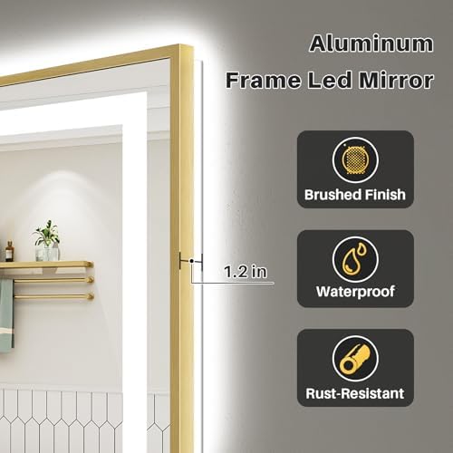 28x36 Inch LED Bathroom Mirror - Image 5