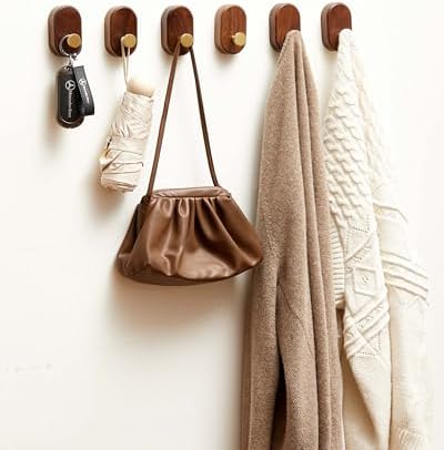 Wood Coat Hooks Wall Mount - Image 3