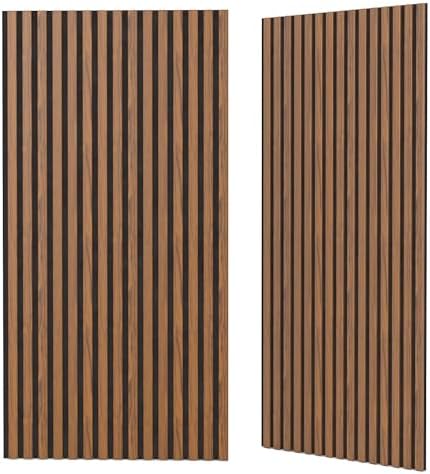 2 Pack Wood Acoustic Panels, 47.2"×23.6"×0.36" High Density Sound Proof Wood by GOAND