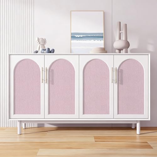 Pink Grasscloth Peel and Stick Wallpaper Fabric Paper 16in x 118in - Image 6